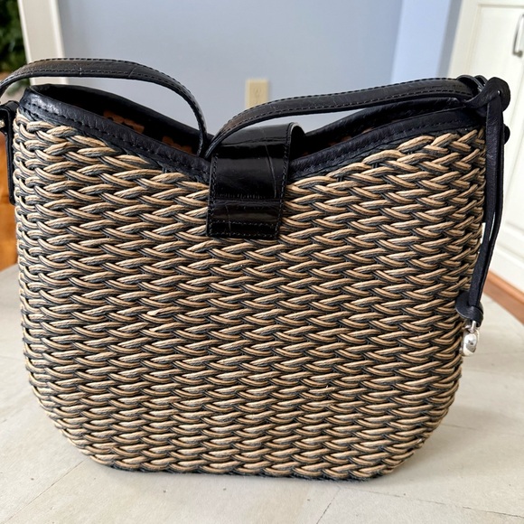 Brighton Anahita Woven Straw Leather Tote Bag 🤎 - Picture 3 of 8